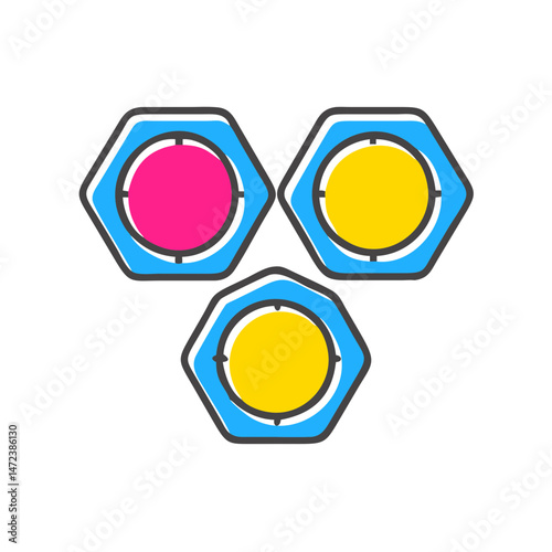Game Tokens Icon Chips Board Game Pieces Transparent Background Vector