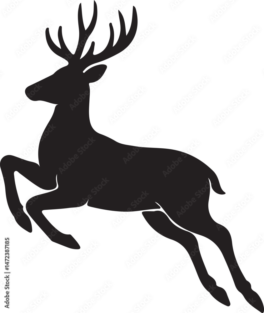 Obraz premium deer silhouette