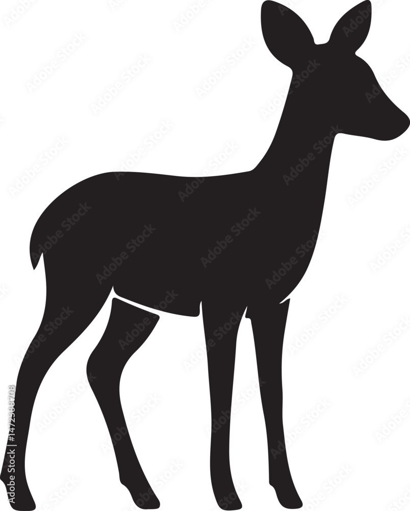 Obraz premium deer silhouette