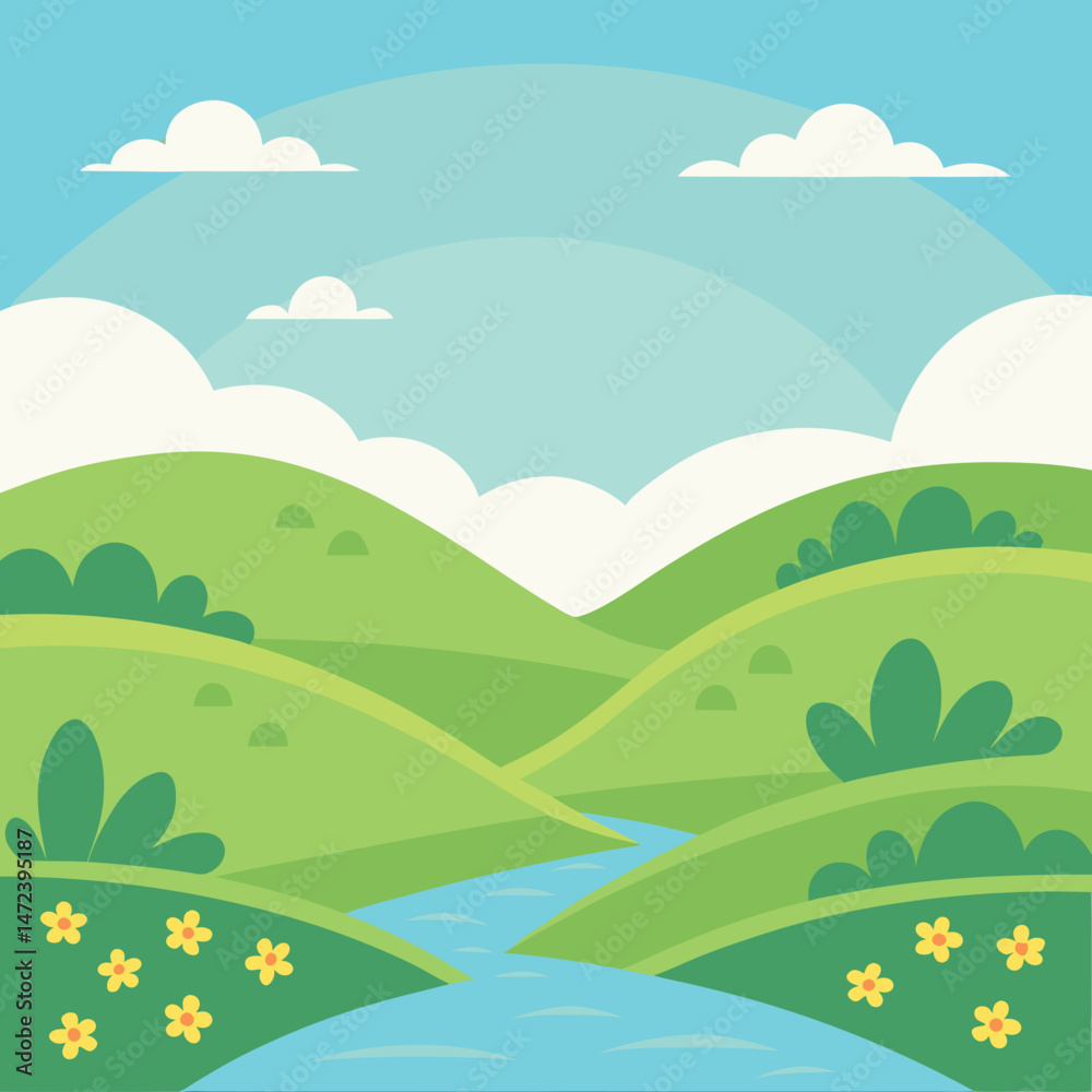 Obraz premium landscape with mountains