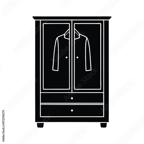 Wardrobe illustration vector art