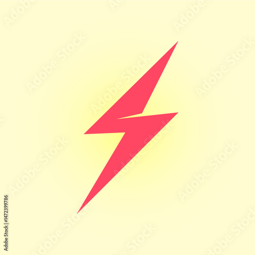 Thunderbolt trendy artwork wonderful abstract vector illustration colorful useful design