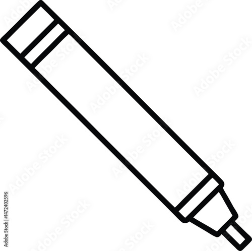 vector drawing of a marker 