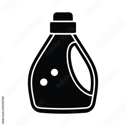 bottle of oil, Fabric softener illustration vector art