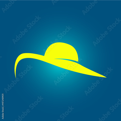 Hat trendy artwork amazing abstract vector illustration colorful useful design