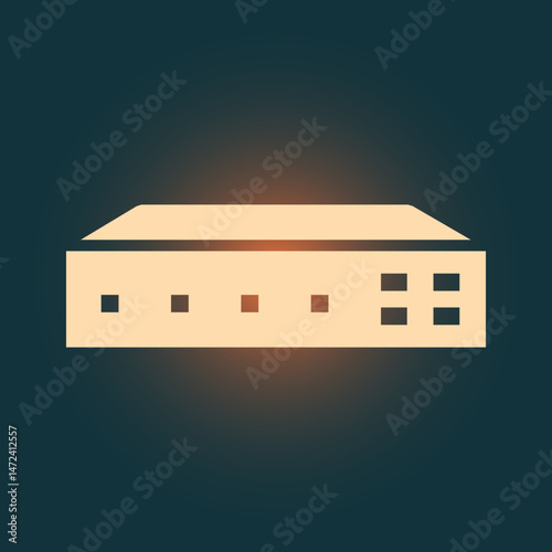 Networking Switch trendy icon honest abstract vector illustration colorful artwork beautiful design