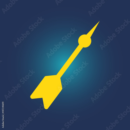 Darts trendy icon ethical abstract vector illustration colorful artwork beautiful design