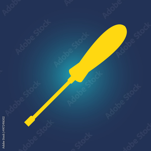 Screw Driver trendy icon ethical abstract vector illustration colorful artwork beautiful design