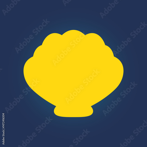 Sea Shell trendy icon ethical abstract vector illustration colorful artwork beautiful design