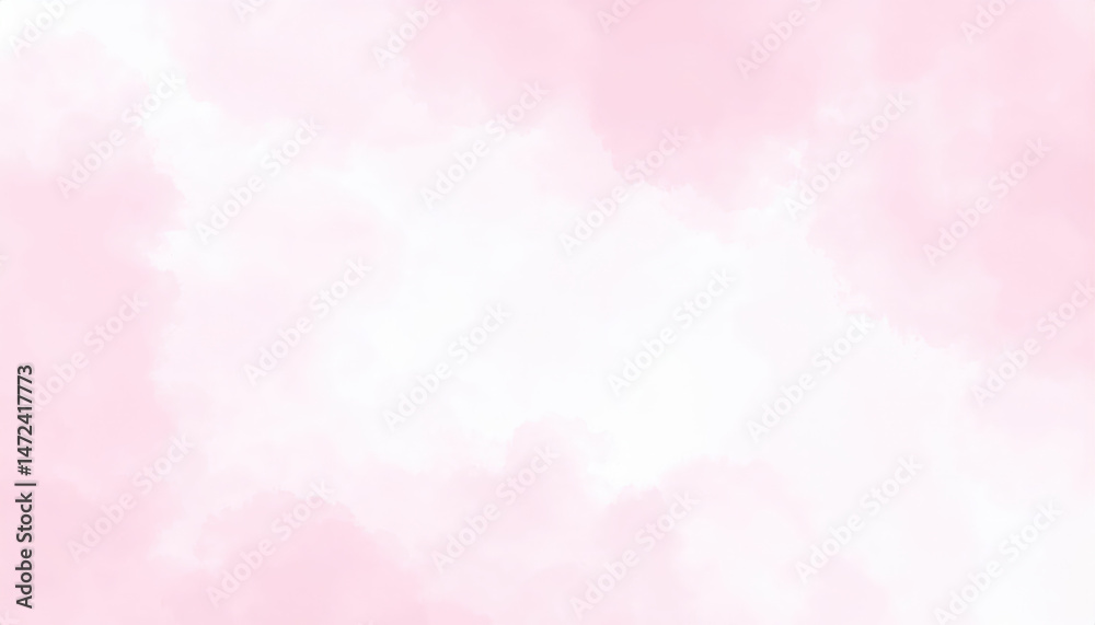 Fototapeta premium Watercolor background shines with joy, featuring delicate, light pink hue, radiating serenity and gentle beauty