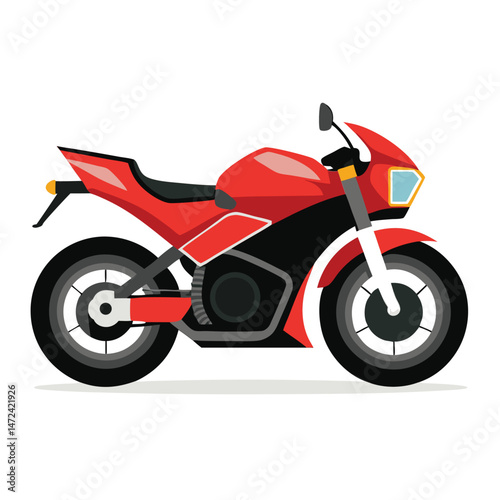 motor cycle vector image on white background