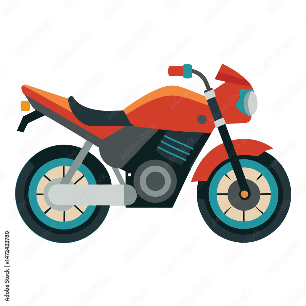 Fototapeta premium motor cycle vector image on white background