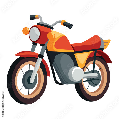 motor cycle vector image on white background