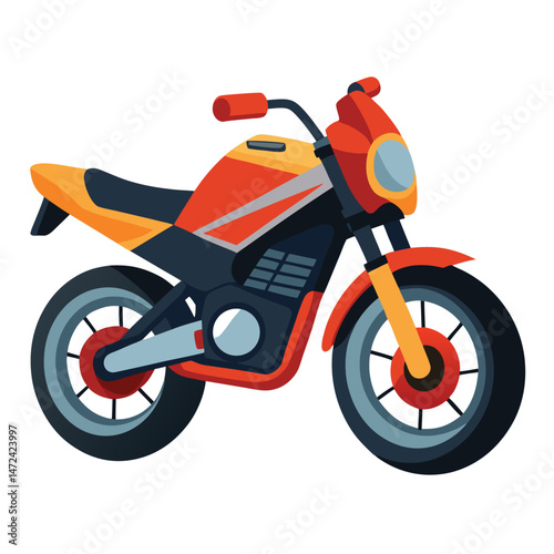 motor cycle vector image on white background