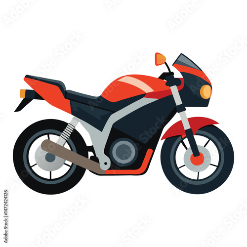 motor cycle vector image on white background