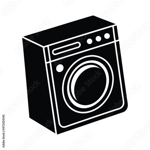 washing machine vector Dryer illustration vector art