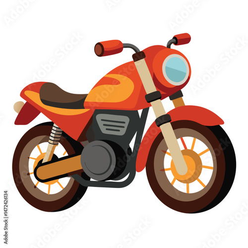 motor cycle vector image on white background