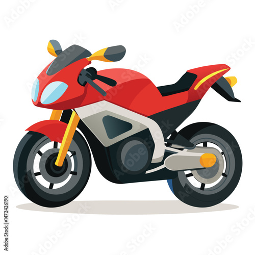 motor cycle vector image on white background