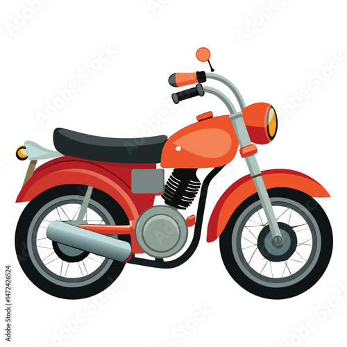 motor cycle vector image on white background