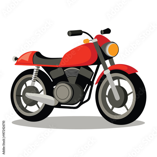 motor cycle vector image on white background