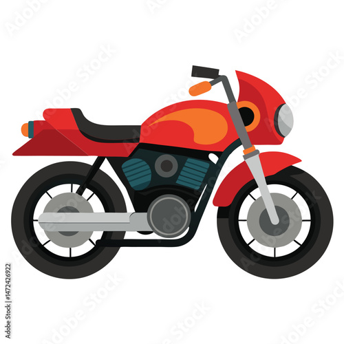 motor cycle vector image on white background