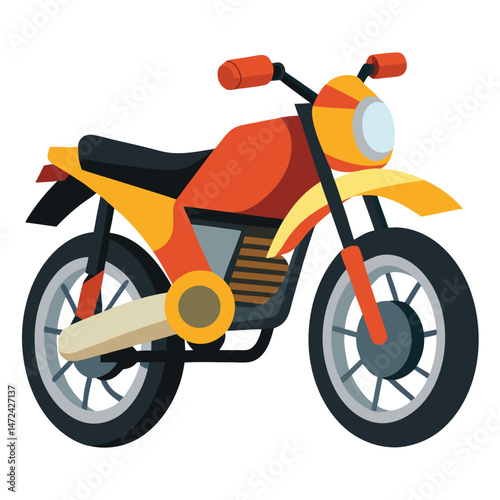motor cycle vector image on white background