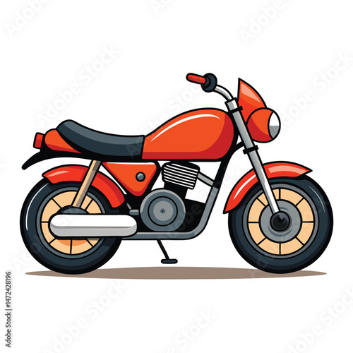 motor cycle vector image on white background