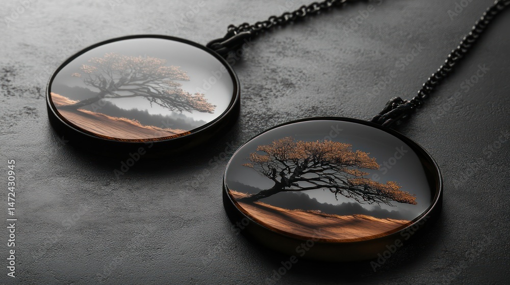 Fototapeta premium Elegant Nature Photography Pendant Necklaces