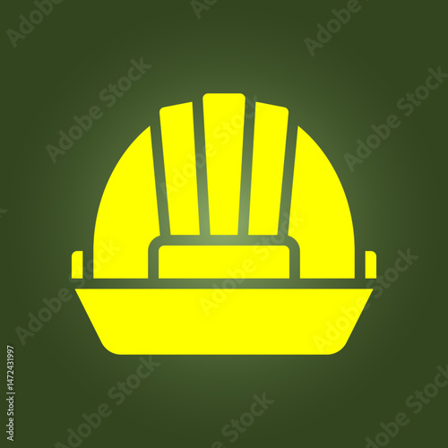 Safety Helmet trendy artwork elegant abstract vector illustration colorful useful design