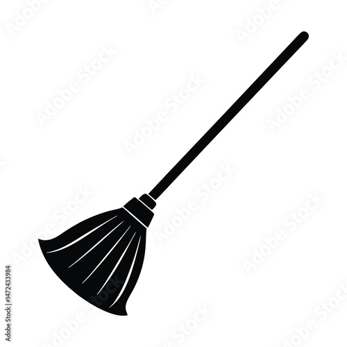 Broom illustration vector art broom isolated on white background