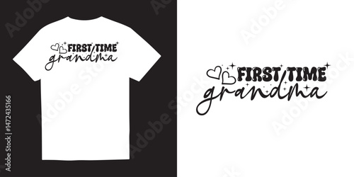 First time grandma tshirt design, Grandma SVG tshirt design, grandmother svg png, Cut Files for Cricut, grandparents day, Happy Mother Day