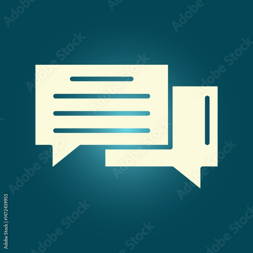 Speech bubble trendy artwork glorious abstract vector illustration colorful useful design