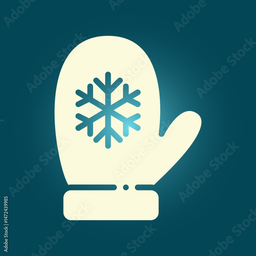 Winter gloves trendy artwork glorious abstract vector illustration colorful useful design