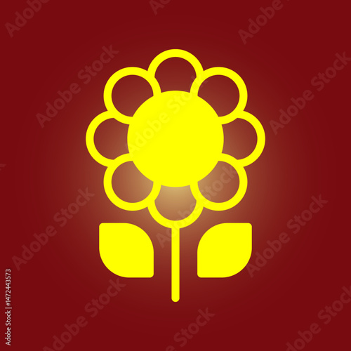 Flower trendy artwork beauteous abstract vector illustration colorful useful design