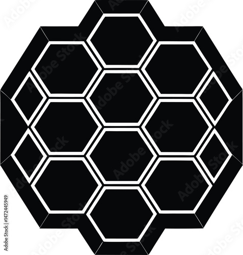 abstract background with hexagons