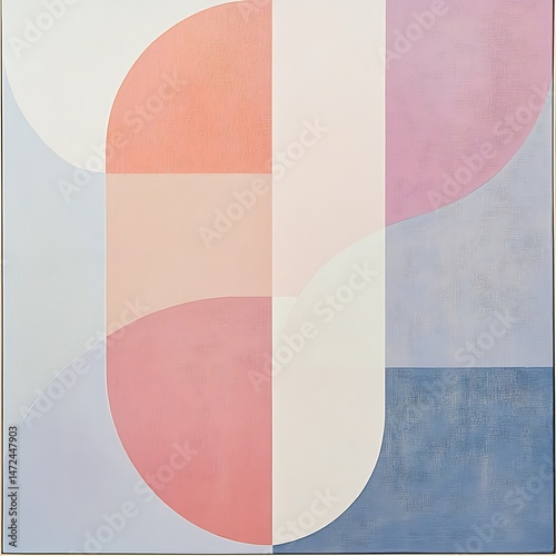 Abstract geometric shapes in pastel colors (6)