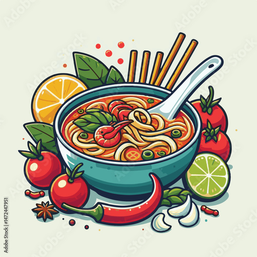 soup, food, asian, shrimp, bowl, cuisine, chili, delicious, spicy, thai, fresh, lime, background, meal, lunch, traditional, prawn, dinner, healthy, thailand, gourmet, asia, cooking, tom yum, tom, thai