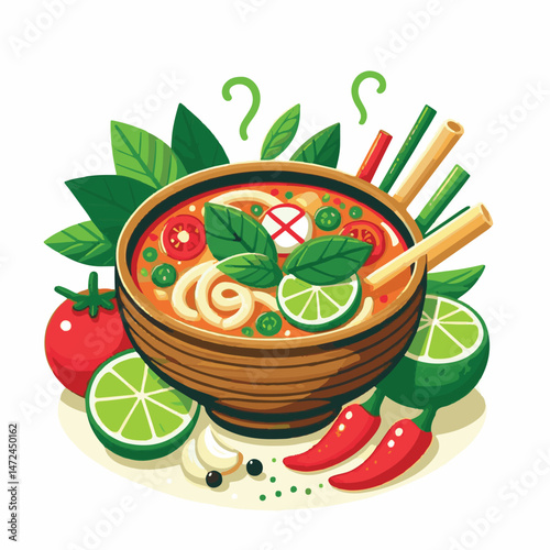 soup, food, asian, shrimp, bowl, cuisine, chili, delicious, spicy, thai, fresh, lime, background, meal, lunch, traditional, prawn, dinner, healthy, thailand, gourmet, asia, cooking, tom yum, tom, thai