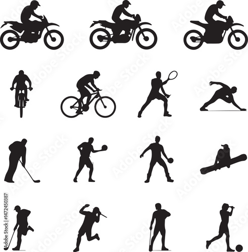 Wallpaper Mural Complete Sports Silhouette Vector Set

Athletes in Motion Silhouette Bundle

Dynamic Sports Figures Clipart Collection

Team & Solo Sports Silhouettes Pack

High-Energy Sports Action Vector Art Torontodigital.ca