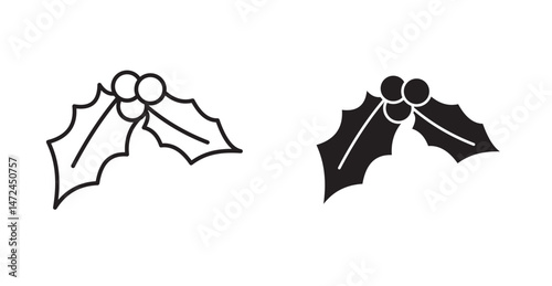 Christmas holly berry icon