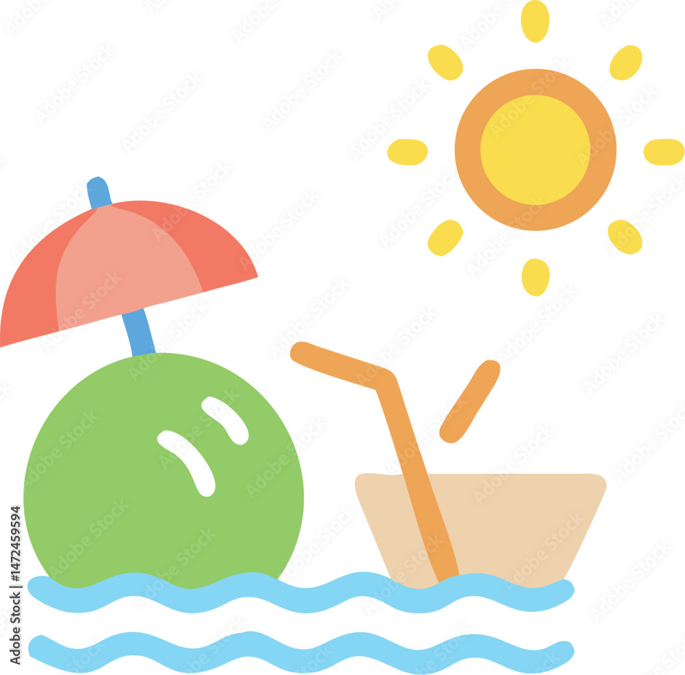 Fototapeta premium Summer icon