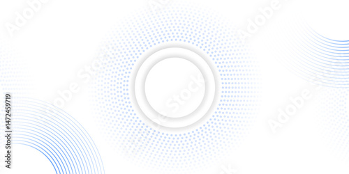 blue and white abstract background with halftone circle dotted. modern abstract background circle Polika dot Pattern. graphic design element circles artistic, for poster, cover, banner. vector.