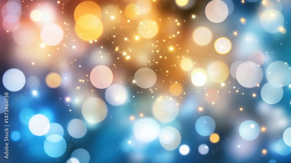 Obraz premium Colorful Bokeh Light Background with Soft Glowing Effects