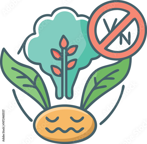 Vegan icon