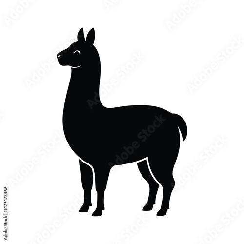 Paca large nocturnal rodent with spotted body silhouette vector image on white background