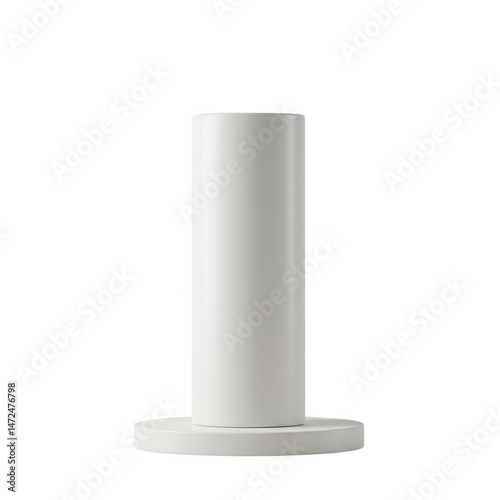 Wallpaper Mural White cylinder isolated on transparent background for product display, mockup. Torontodigital.ca