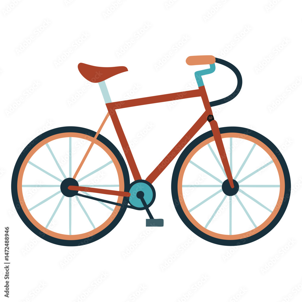 Fototapeta premium bicycle vector image on white background