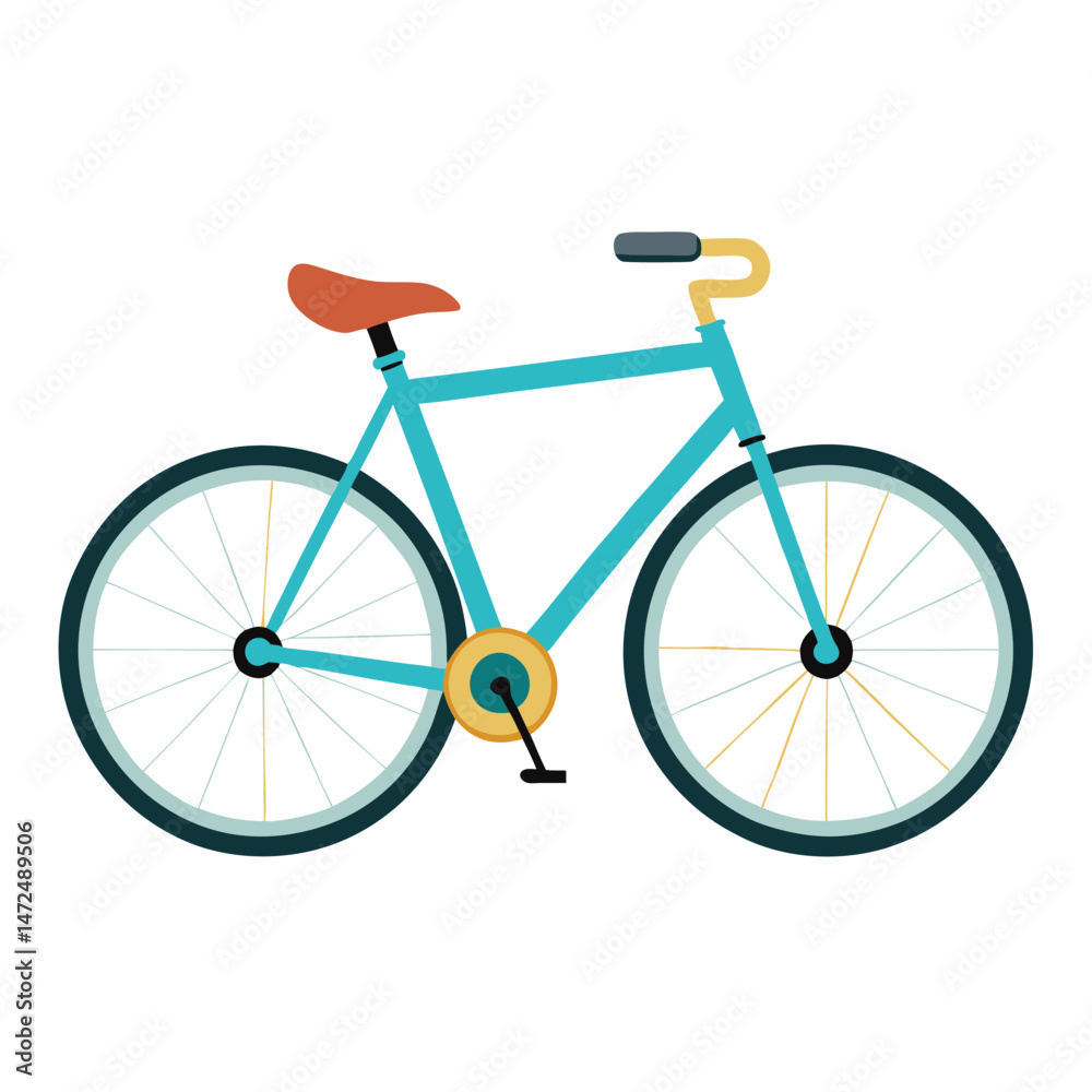Obraz premium bicycle vector image on white background