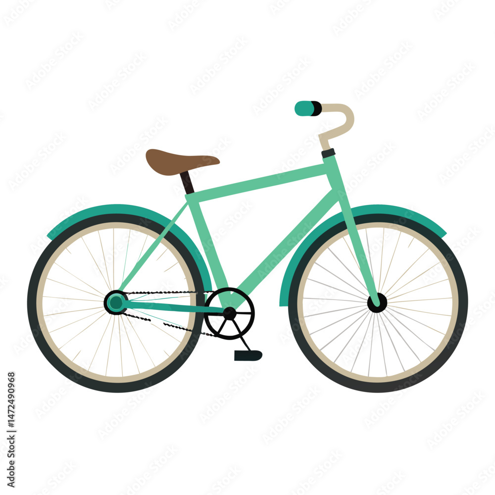 Fototapeta premium bicycle vector image on white background