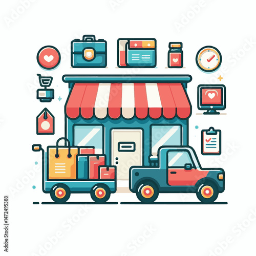 trolley, retail, market, supermarket, sale, business, store, shop, purchase, cart, commerce, buy, basket, background, isolated, food, object, customer, shopping, illustration, grocery, metal, vector, 